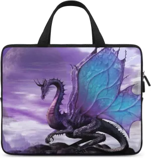 Fantasy Dragon Purple Laptop Bag Slim Carrying Case Computer Bag Briefcase Handbag Messenger Bag Business Casual