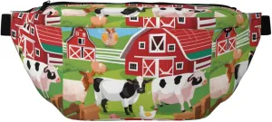 Farm Animals Stylish Crossbody Waist Pack - Versatile And Compact Travel Pouch For Hands-Free Storage