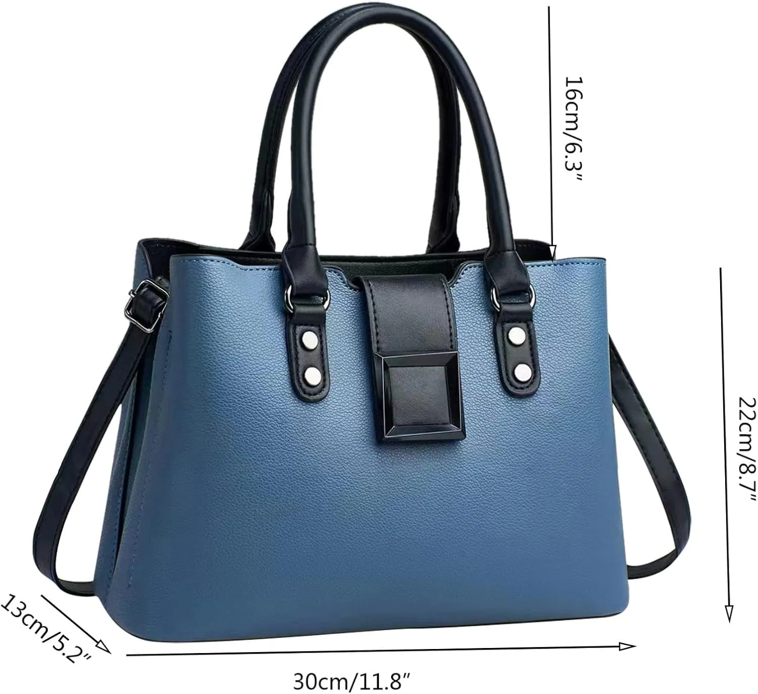 Fashion Tote Top Handle Satchel Women Handbag Large Capacity Leather Messenger Bag Shoulder Handbag