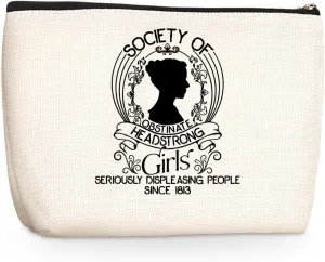 Feminist Makeup Bag Reproductive Rights Equal Rights Cosmetic Bag Christmas Birthday Social Justice Bookish Gifts for Women Girls Friends Book Fans Coworker Zipper Pouch Travel Toiletry Bag