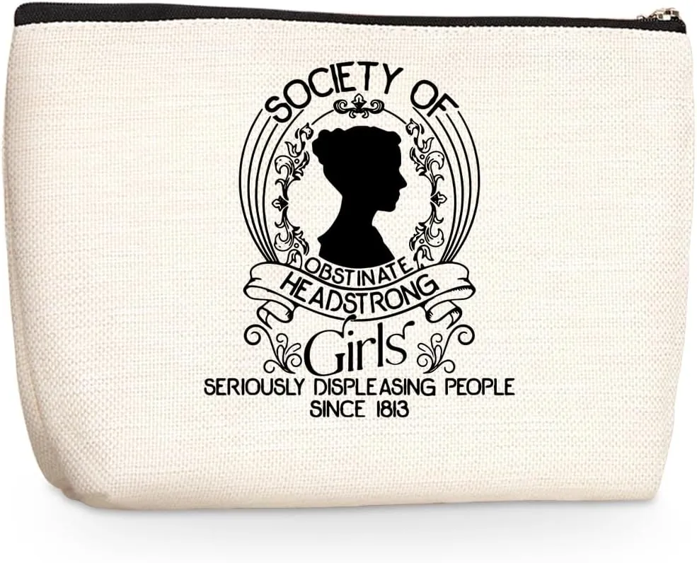 Feminist Makeup Bag Reproductive Rights Equal Rights Cosmetic Bag Christmas Birthday Social Justice Bookish Gifts for Women Girls Friends Book Fans Coworker Zipper Pouch Travel Toiletry Bag