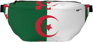 Flag Of Algeria Stylish Crossbody Waist Pack - Versatile And Compact Travel Pouch For Hands-Free Storage
