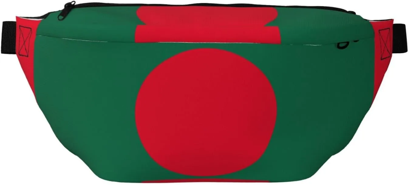 Flag Of Bangladesh Stylish Crossbody Waist Pack - Versatile And Compact Travel Pouch For Hands-Free Storage
