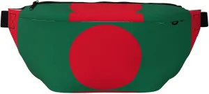 Flag Of Bangladesh Stylish Crossbody Waist Pack - Versatile And Compact Travel Pouch For Hands-Free Storage