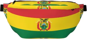 Flag Of Bolivia Stylish Crossbody Waist Pack - Versatile And Compact Travel Pouch For Hands-Free Storage