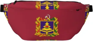 Flag Of Bryansk Stylish Crossbody Waist Pack - Versatile And Compact Travel Pouch For Hands-Free Storage