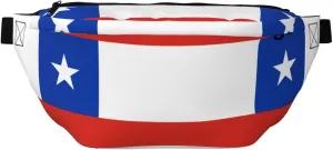 Flag Of Chile Stylish Crossbody Waist Pack - Versatile And Compact Travel Pouch For Hands-Free Storage