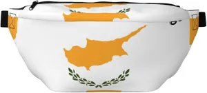 Flag Of Cyprus Stylish Crossbody Waist Pack - Versatile And Compact Travel Pouch For Hands-Free Storage