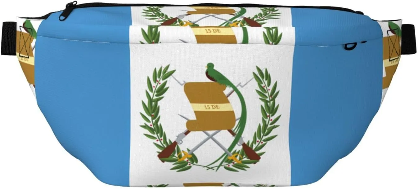 Flag Of Guatemala Stylish Crossbody Waist Pack - Versatile And Compact Travel Pouch For Hands-Free Storage