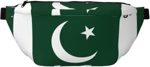 Flag Of Pakistan Stylish Crossbody Waist Pack - Versatile And Compact Travel Pouch For Hands-Free Storage