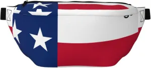 Flag Of Texas Stylish Crossbody Waist Pack - Versatile And Compact Travel Pouch For Hands-Free Storage