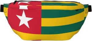 Flag Of Togo Stylish Crossbody Waist Pack - Versatile And Compact Travel Pouch For Hands-Free Storage