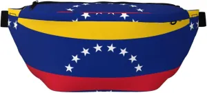 Flag Of Venezuela Stylish Crossbody Waist Pack - Versatile And Compact Travel Pouch For Hands-Free Storage