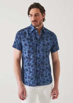 Floral Print Linen Shirt