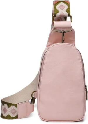 FMURY Vintage Fanny Pack Women Leather Boho Crossbody Shoulder Sling Purses Travel Office Shopper Holder Chest Bags
