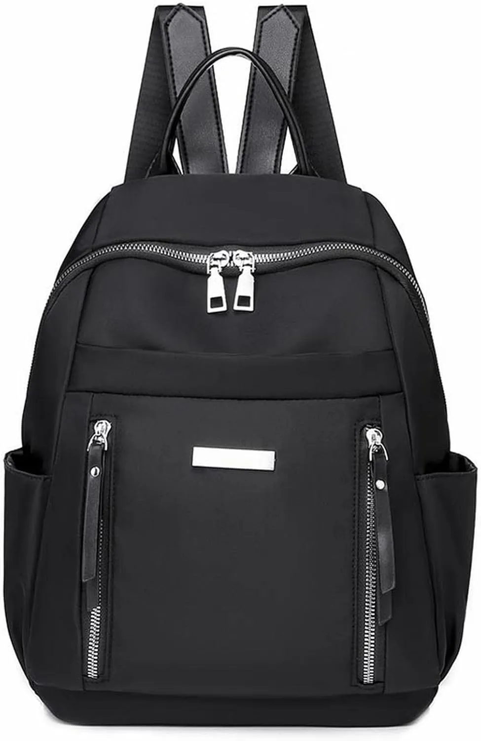 for women Fashion Teenage Ladies Backpacks Nylon Waterproof Casual Bagpack Female Bag (Black)