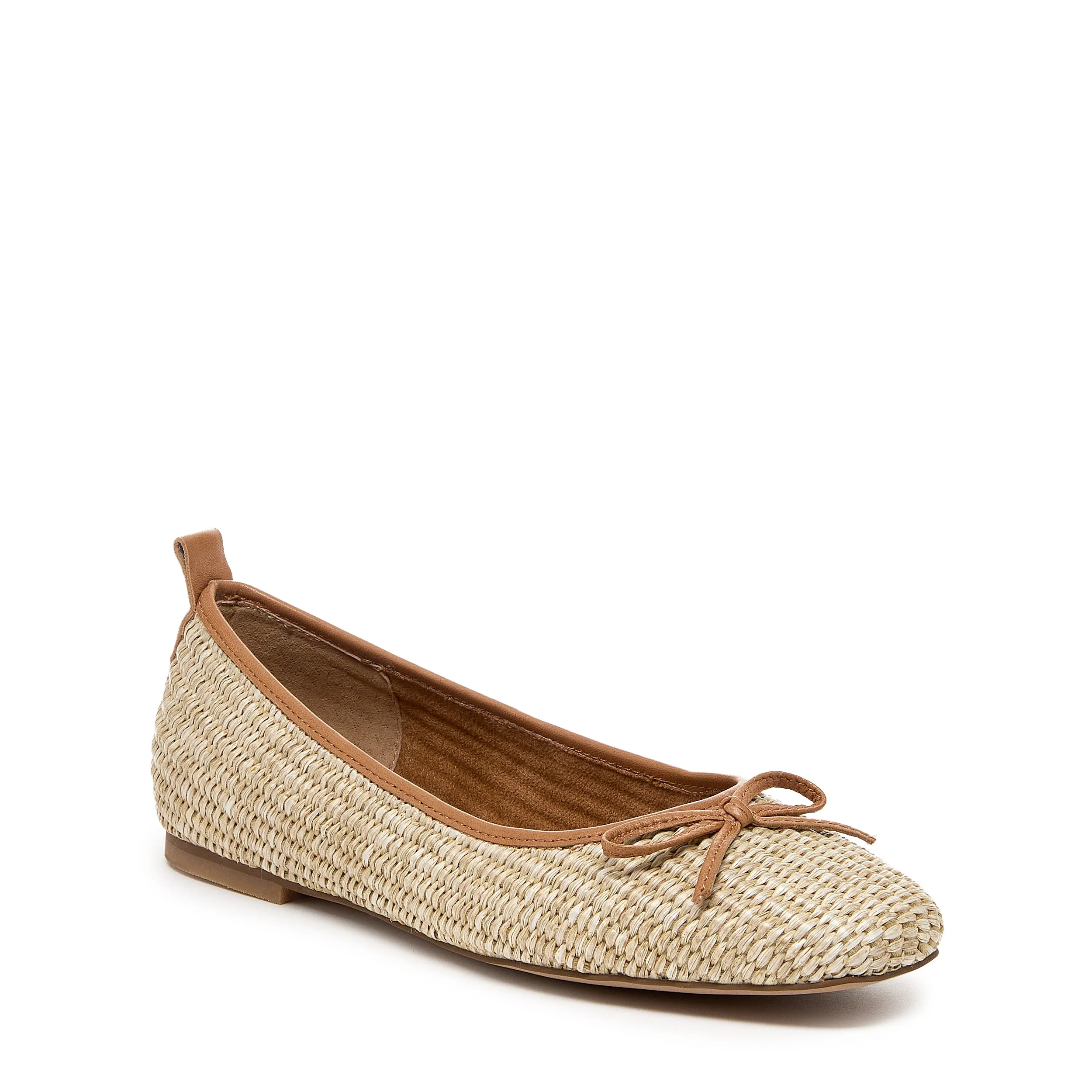 Frankie Mini Raffia Ballet Flats