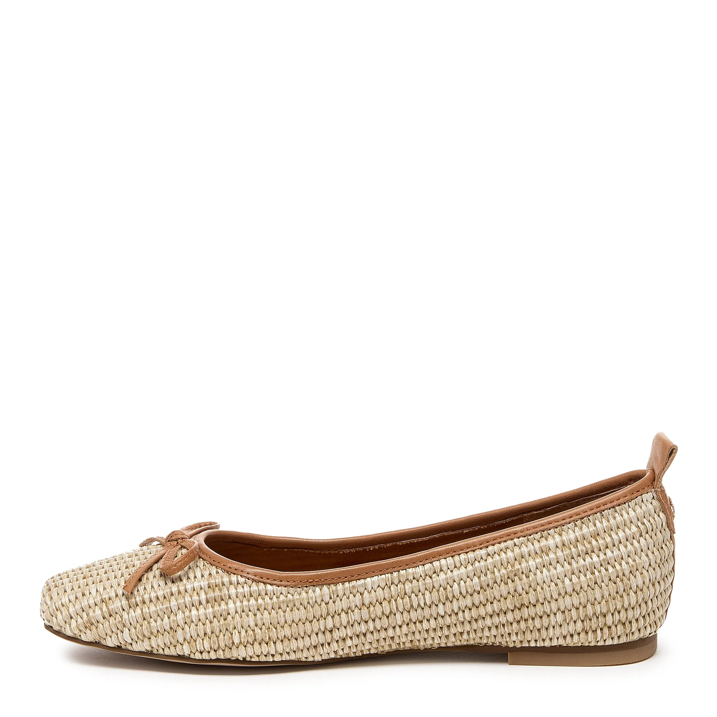 Frankie Mini Raffia Ballet Flats