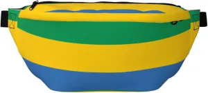 Gabonese Flag Stylish Crossbody Waist Pack - Versatile And Compact Travel Pouch For Hands-Free Storage