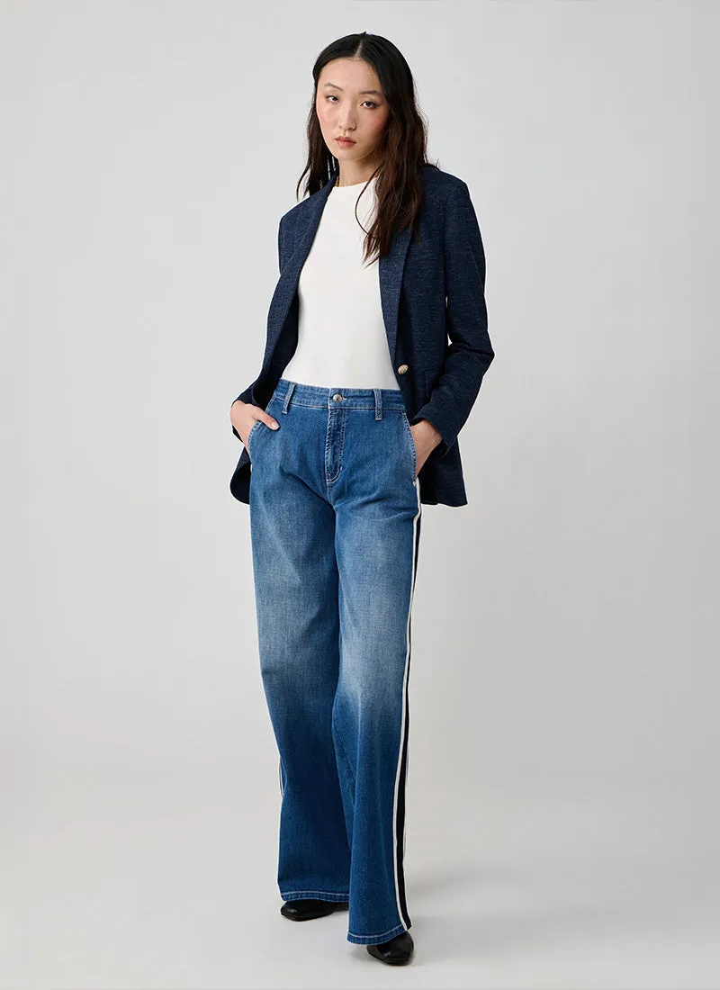 Garment Boyfriend 2 Button Pocket Linen Blazer