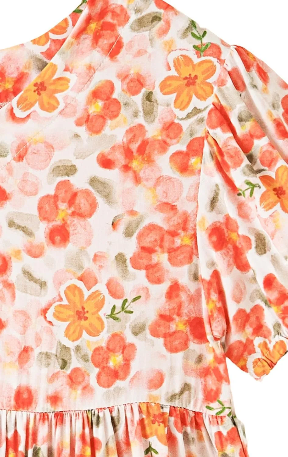 Girls Summer Maxi Dress Boho Flowy Tiered Beach Sundress Holiday Dresses 3-12Y