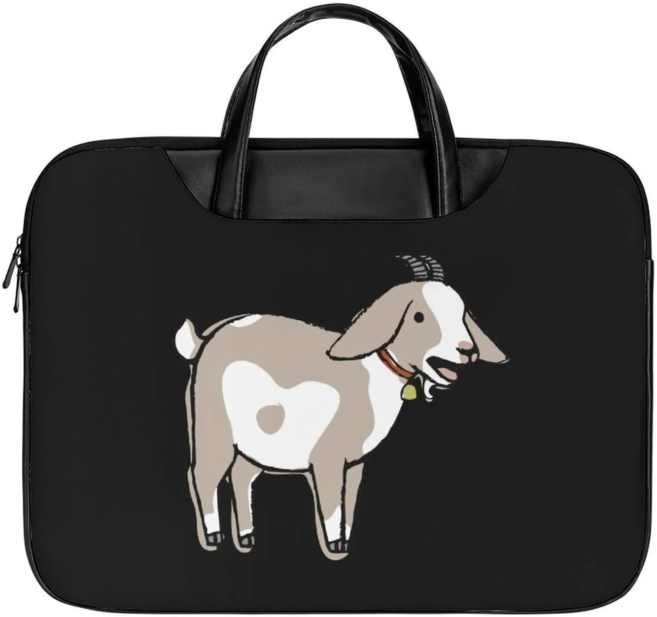 Goat Laptop Case Slim Water Resistant Computer Bag with Handle Briefcase for Work