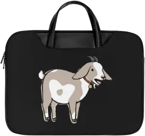 Goat Laptop Case Slim Water Resistant Computer Bag with Handle Briefcase for Work
