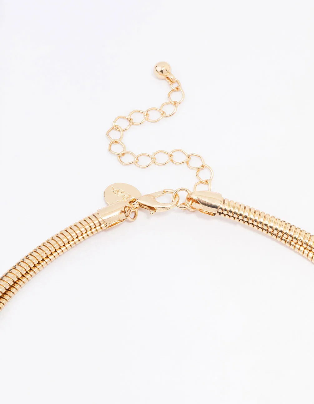 Gold Snake Chain Duo Layered Necklace