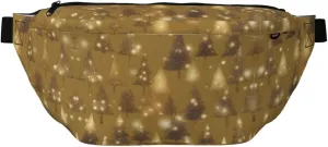 Golden Glitter Christmas Tree Stylish Crossbody Waist Pack - Versatile And Compact Travel Pouch For Hands-Free Storage