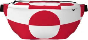Greenland Flag Stylish Crossbody Waist Pack - Versatile And Compact Travel Pouch For Hands-Free Storage