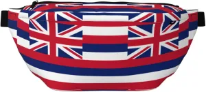 Hawaii Flag Stylish Crossbody Waist Pack - Versatile And Compact Travel Pouch For Hands-Free Storage