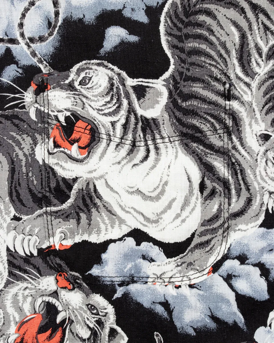 Hawaiian Shirt - Black Tiger