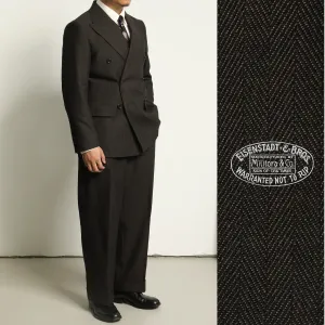Herringbone Double-Breasted Suit