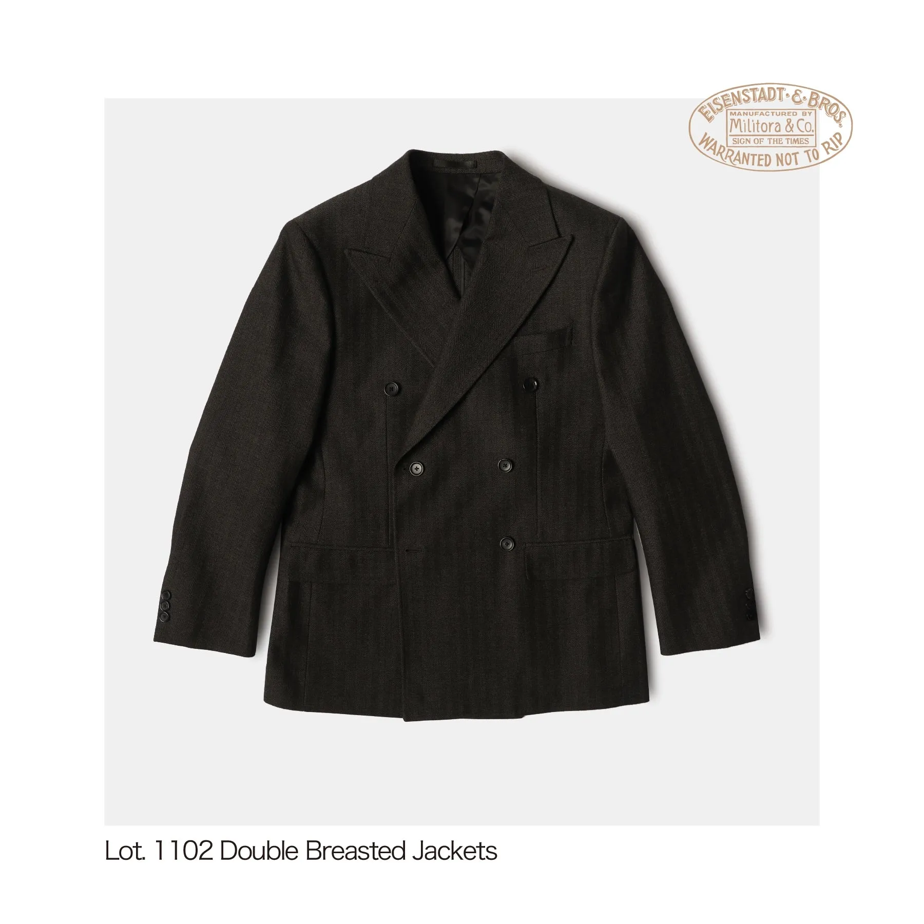 Herringbone Double-Breasted Suit