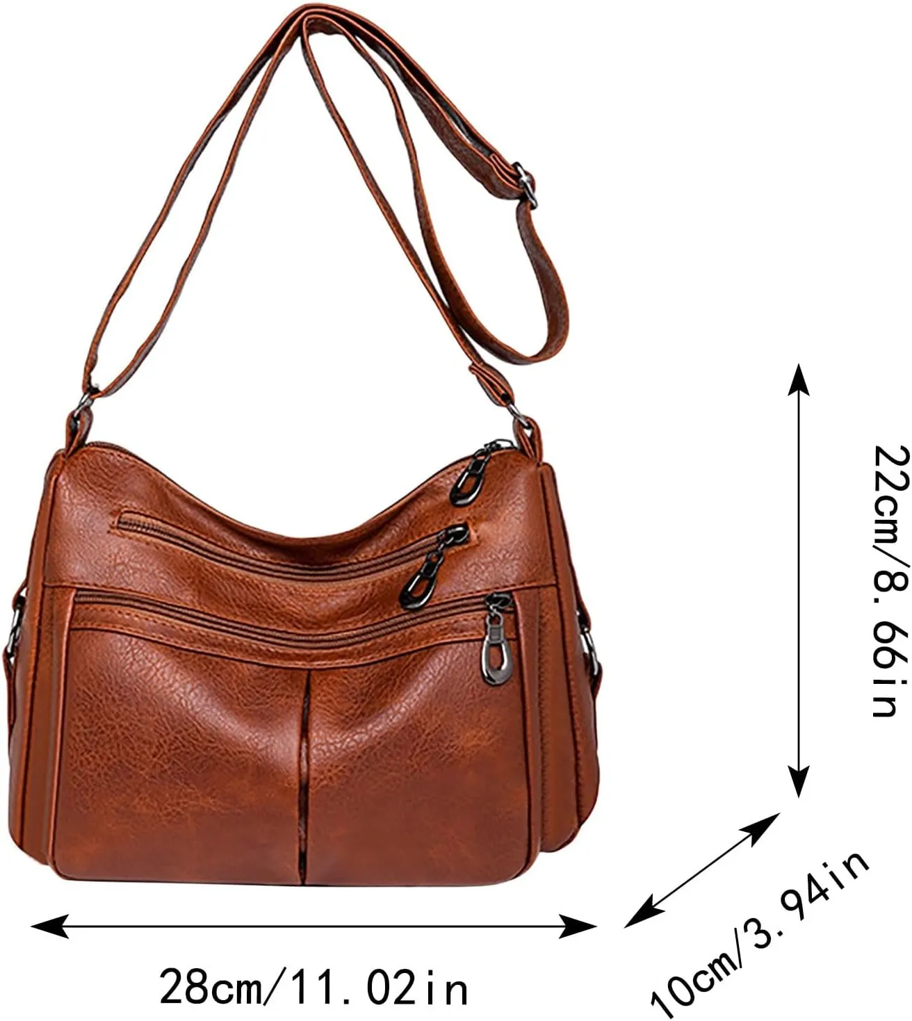 Hobo Bags for Women Shoulder Purse Ladies Crossbody Tote Handbags Women's Faux Suede Hobo Bag