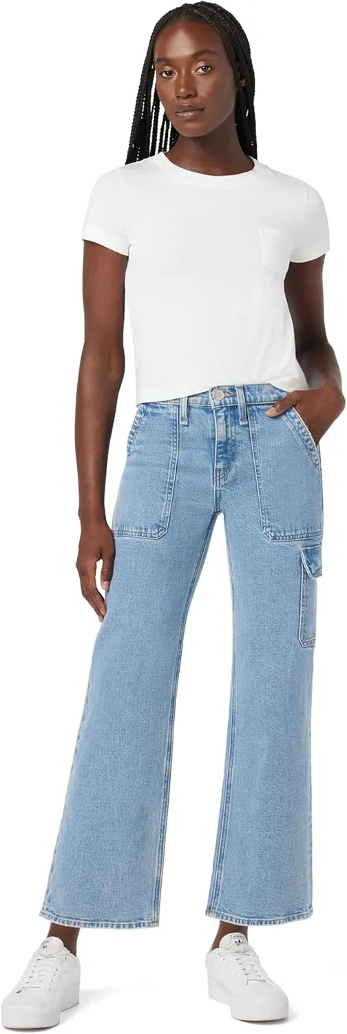 HUDSON Women's Rosie High-Rise Cargo Wide Leg
