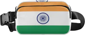 India Flag Stylish Waterproof Belt Bags, Hip Pouch Bag for Women, Waist Bag for Travel