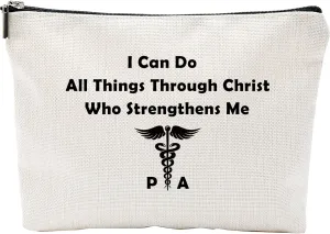 Inspirational Gifts For Women, Make Up Bags For Women, Toiletry Bags For Traveling WomenMake Up Travel Bag Organizer, Cosmetic Travel Bag ChristianPhysical Assistant Gifts For Women (A10)