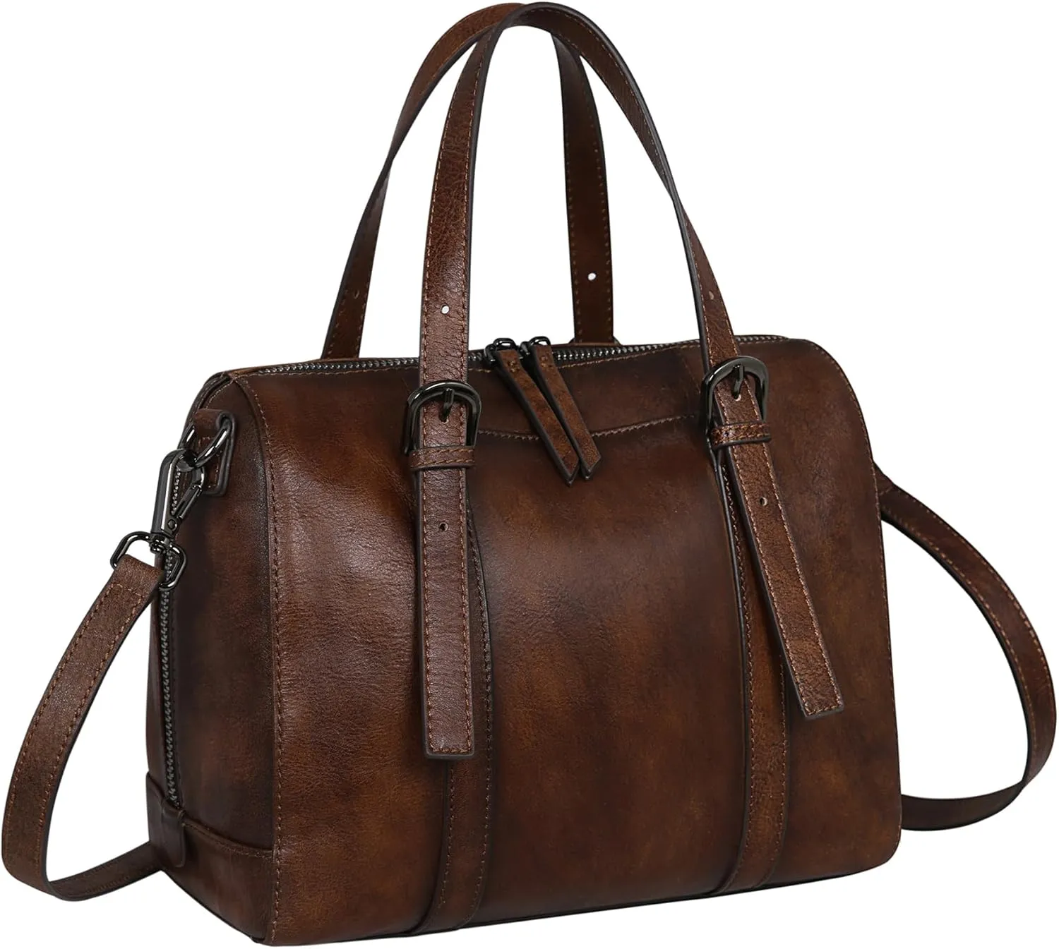 Iswee Genuine Leather Crossbody Bag for Women Stylish Handbags Shoulder Bag