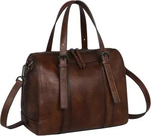 Iswee Genuine Leather Crossbody Bag for Women Stylish Handbags Shoulder Bag