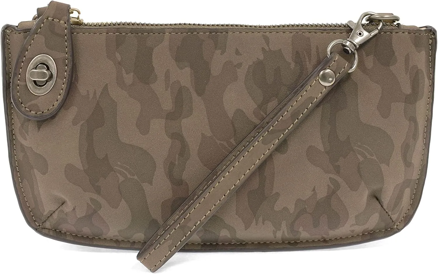 Joy Susan Crossbody Wristlet Clutch: Camo Print