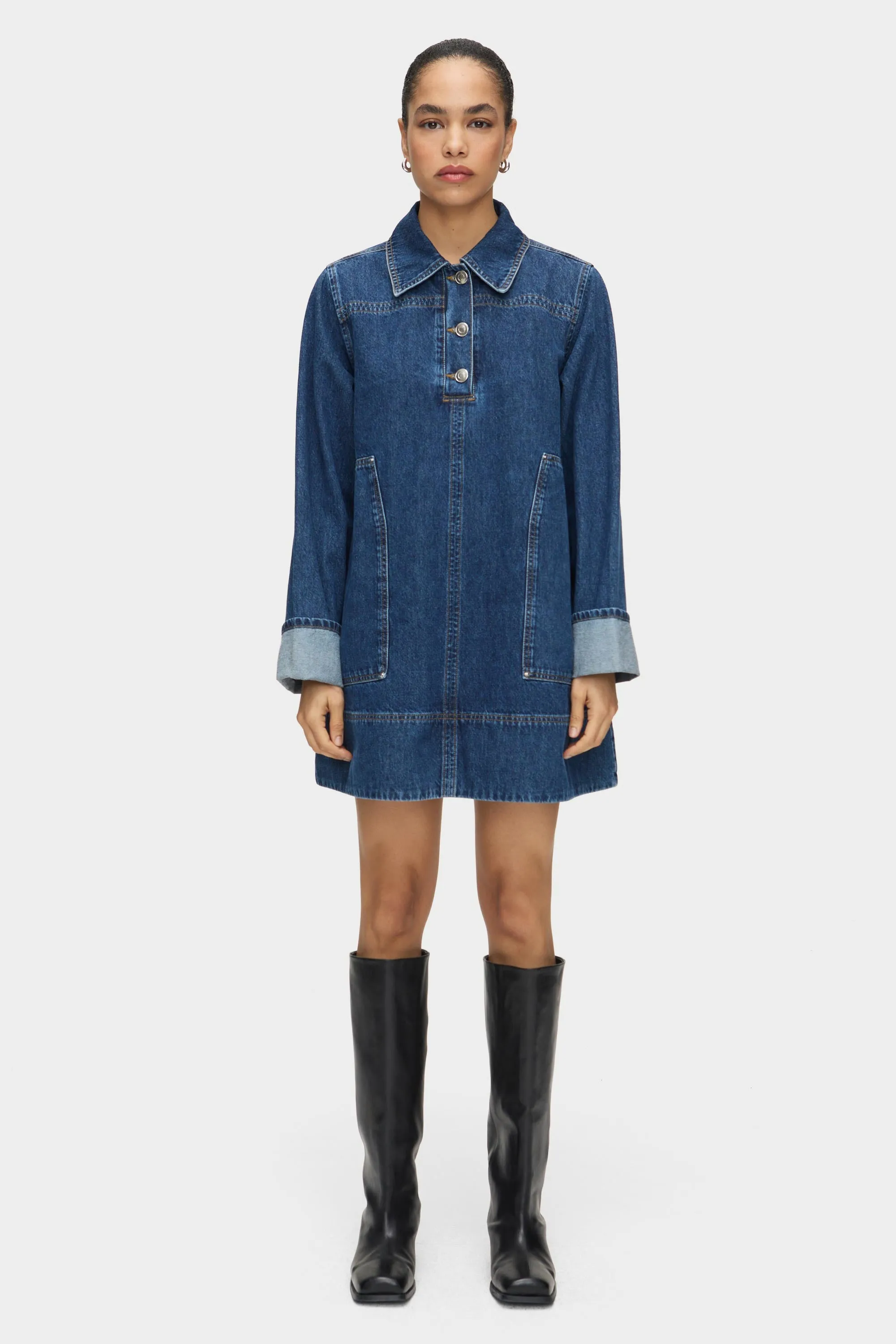 Keri Utility Pocket Denim Dress
