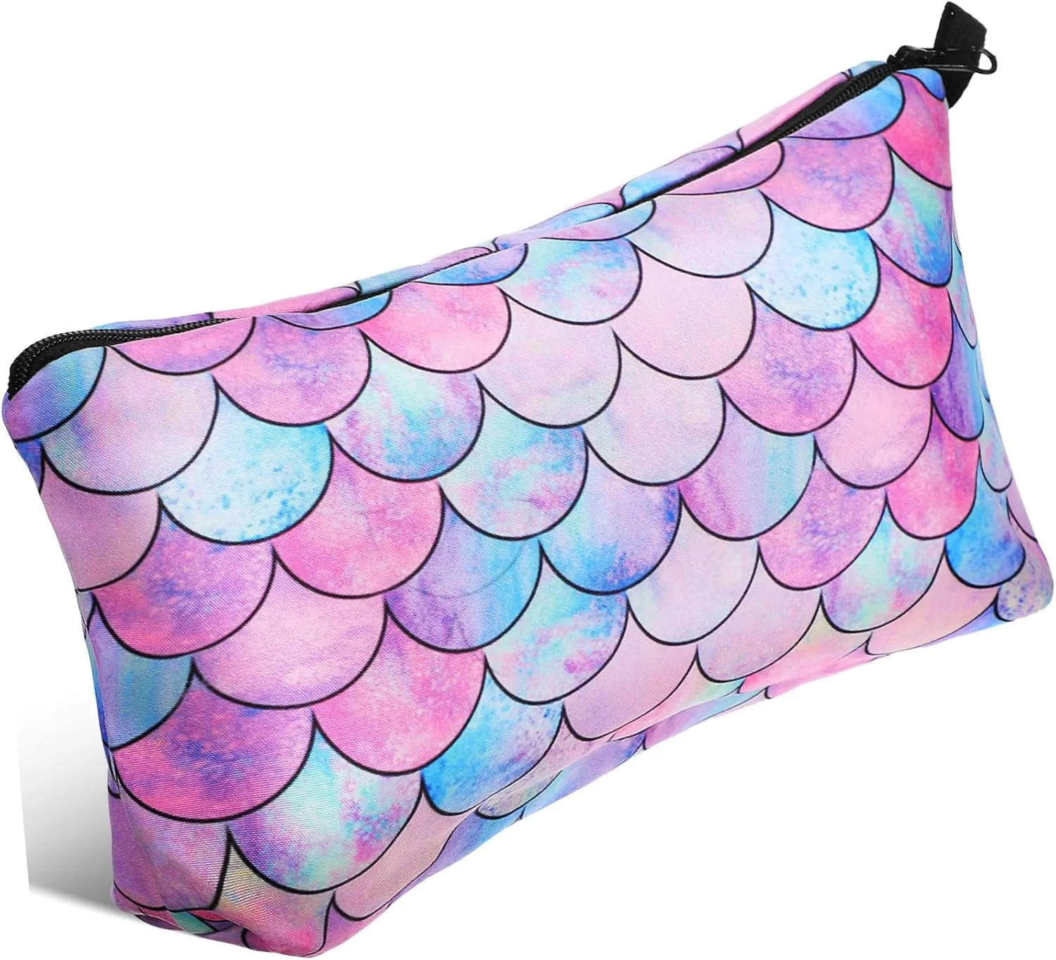 KESYOO Digital Print Makeup Bag Travel Toiletry Organizer for Women Zipper Pouch Stylish Cosmetic Pouch Makeup Storage