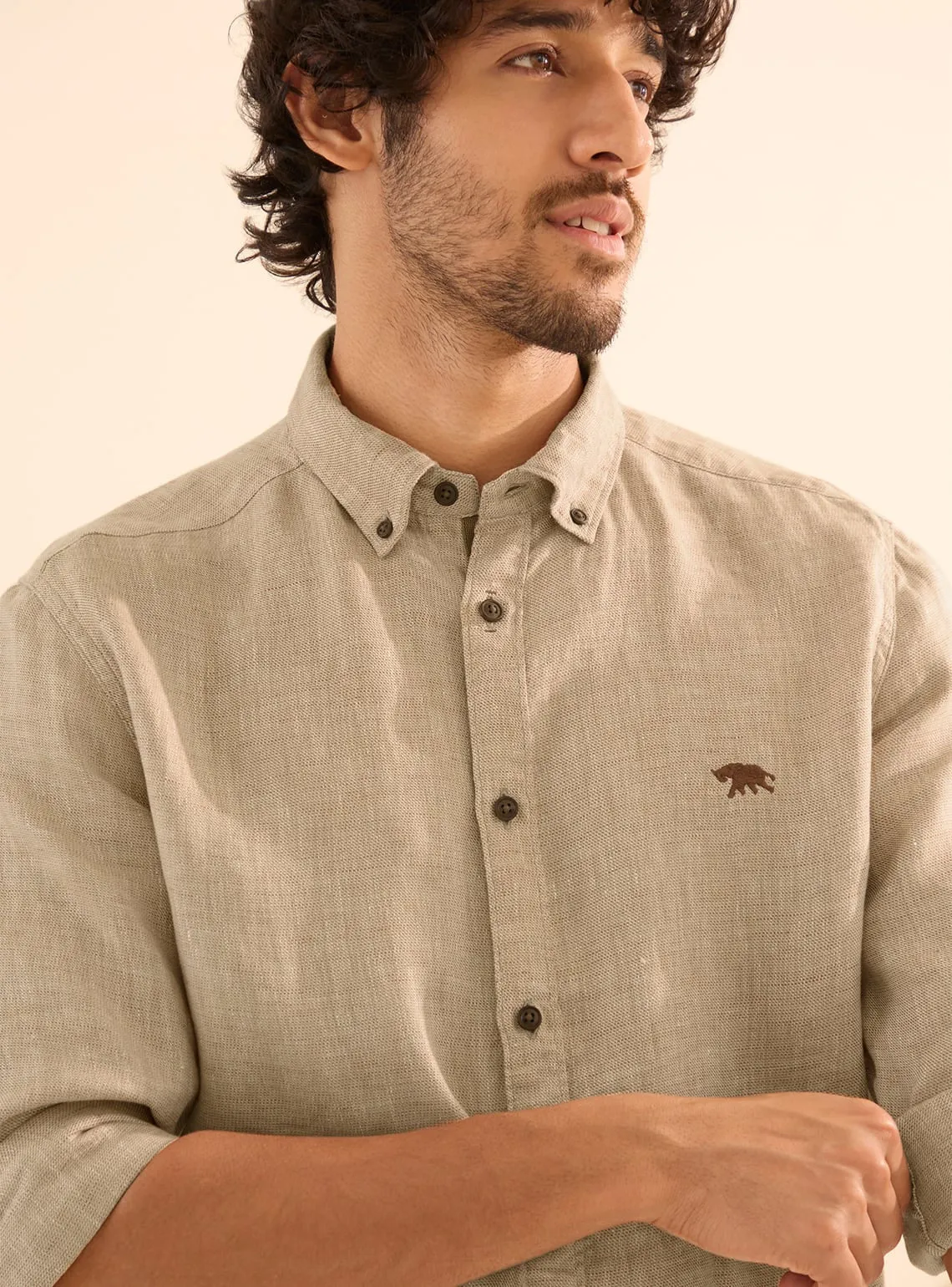 Keystone Beige Linen Shirt