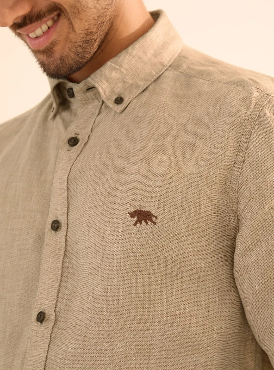 Keystone Beige Linen Shirt