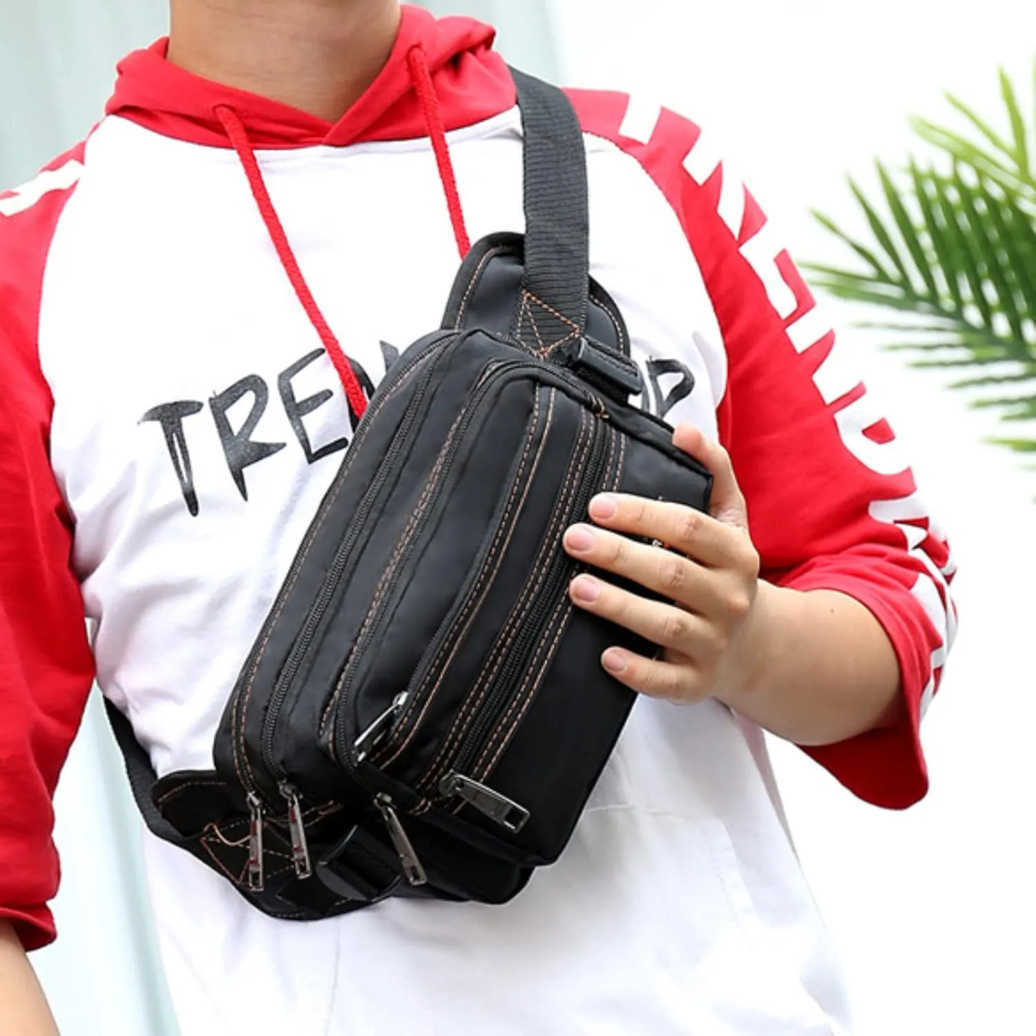 Ladies Crossbody Purse and handbags Waist Bags Outdoor Sport Fanny Pack Hiking Travel Large Waist Pack Outdoor