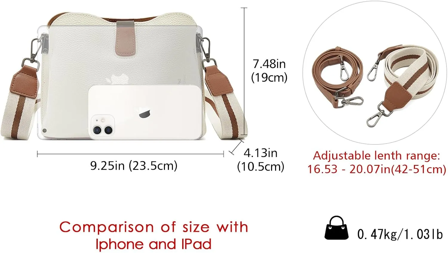 LAORENTOU Vegan Leather Crossbody Bags for Women Heart Shaped Magnetic Buckle Shoulder Bag Purse for Ladies