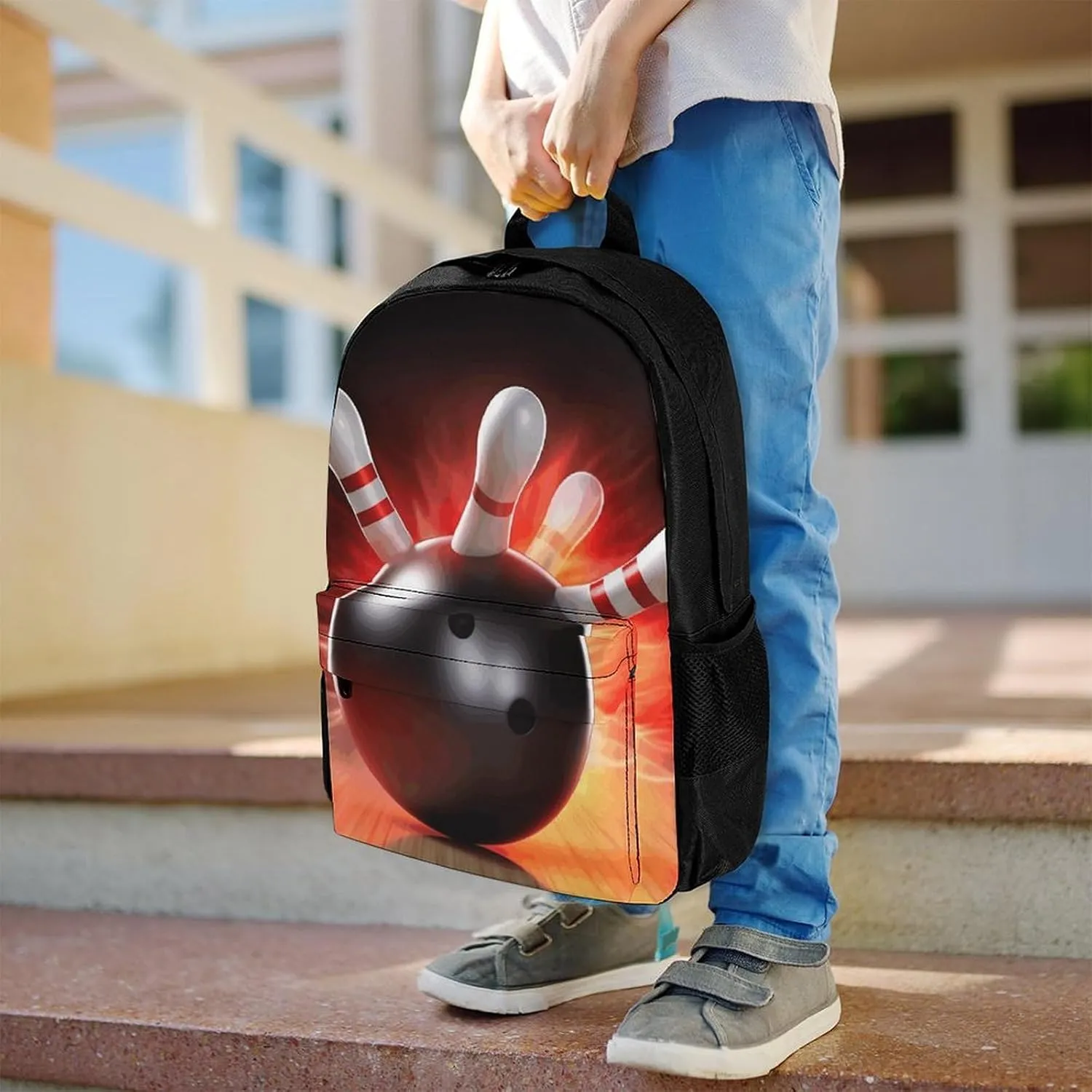 Laptop Backpack for Men Women Lightweight Backpack Bowling Ball Daypack Rucksack with Compartment Laptop Bag
