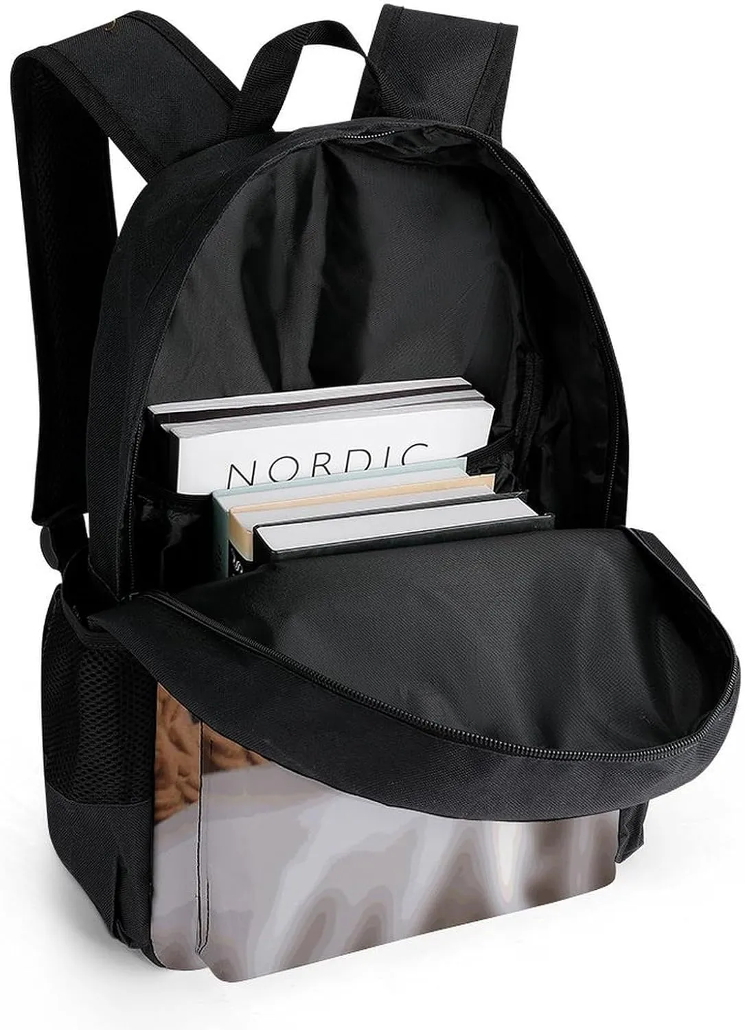 Laptop Backpack for Men Women Lightweight Backpack Cat Under Blanket Daypack Rucksack with Compartment Laptop Bag