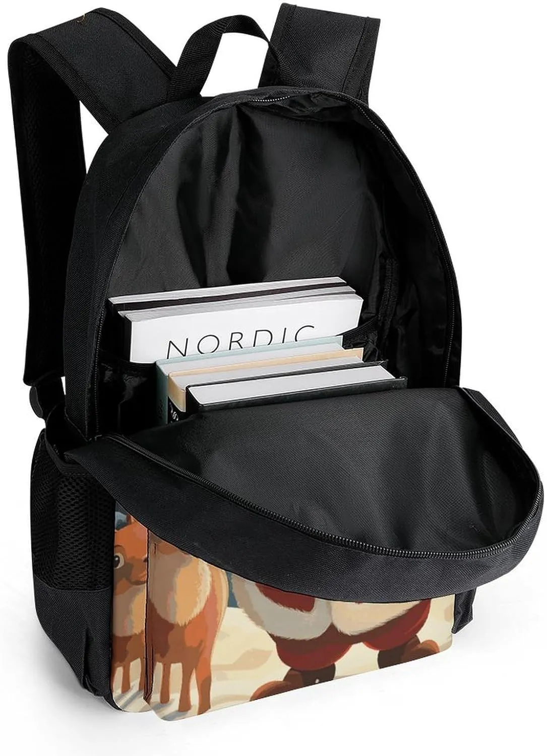 Laptop Backpack for Men Women Lightweight Backpack Christmas Santa Claus Daypack Rucksack with Compartment Laptop Bag